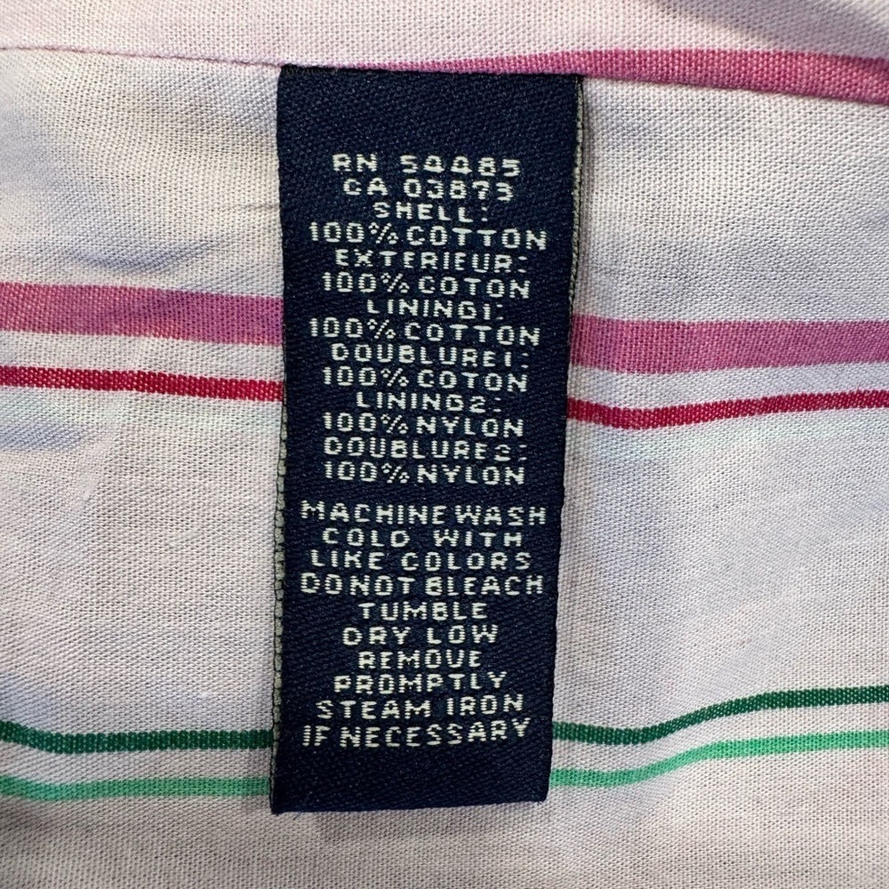 American Eagle Outfitters Red and Pink Striped Shirt - Picture 10 of 10